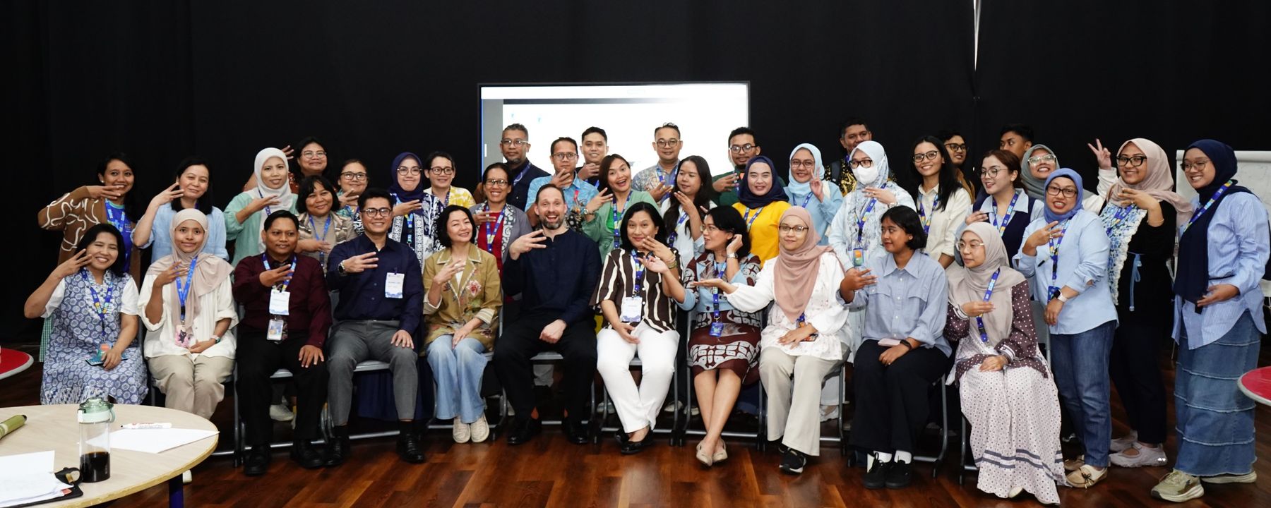 Group photo of workshop participants from EST Schools Indonesia, 2026